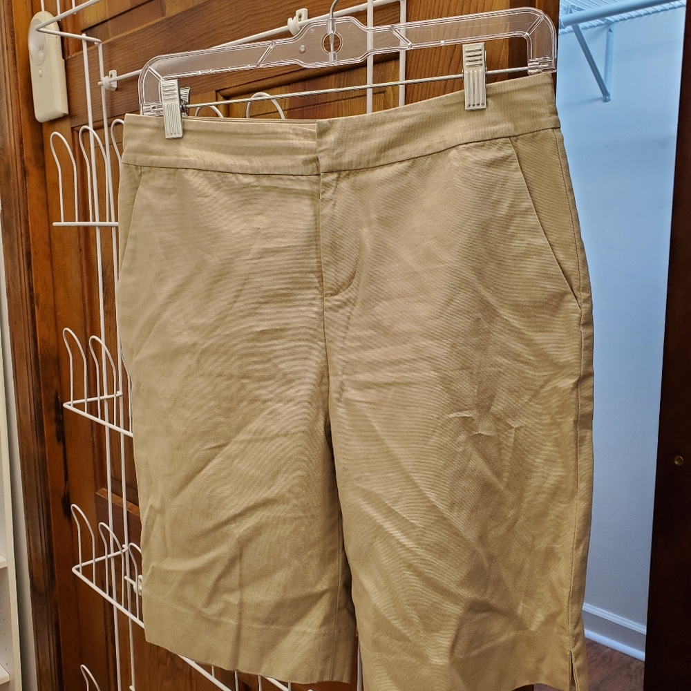Khaki long shorts